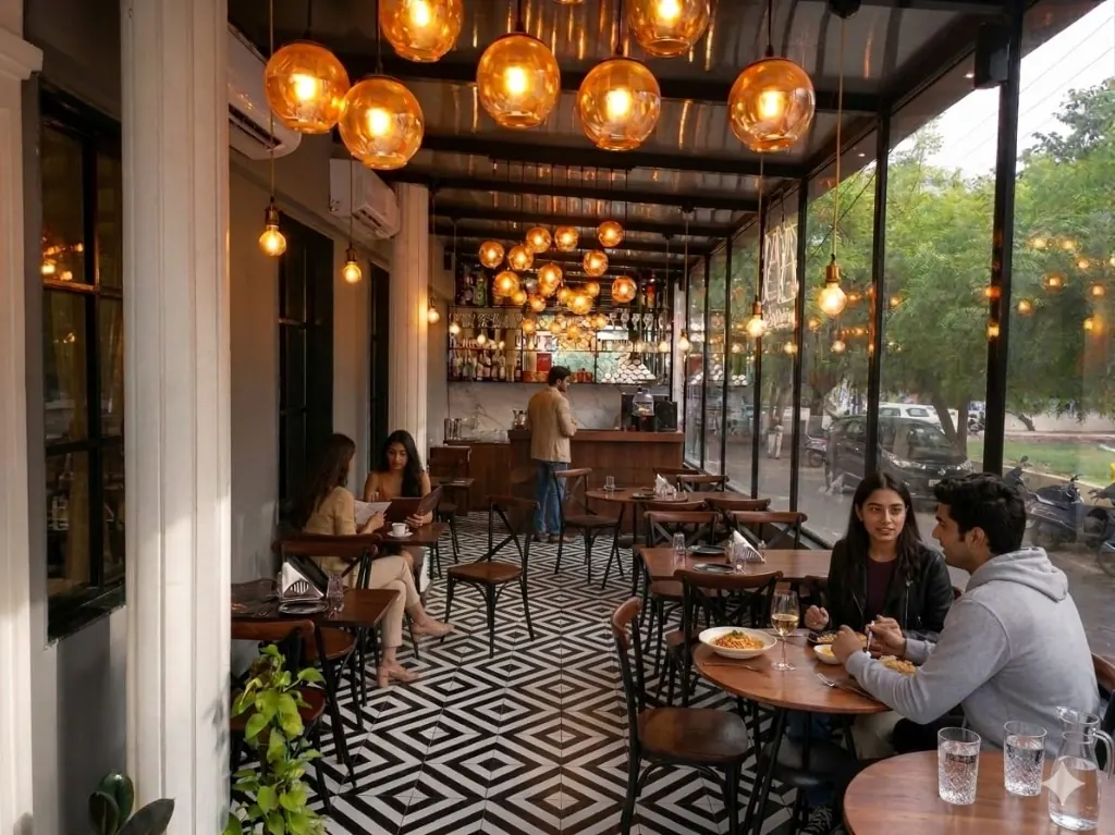 Café 55 interior at Hotel Rio Benaras